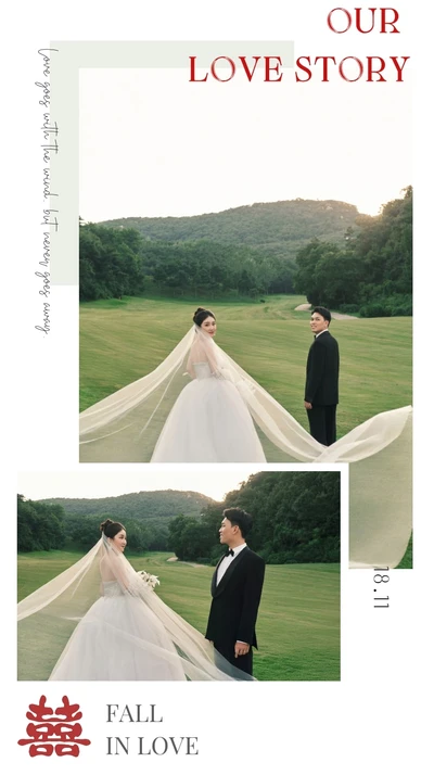 Thiệp cưới online Bản Tiếng Nhật từ Cinelove