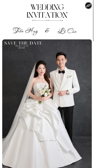 Thiệp cưới online Thư mời cưới của Huy và Cúc từ Cinelove