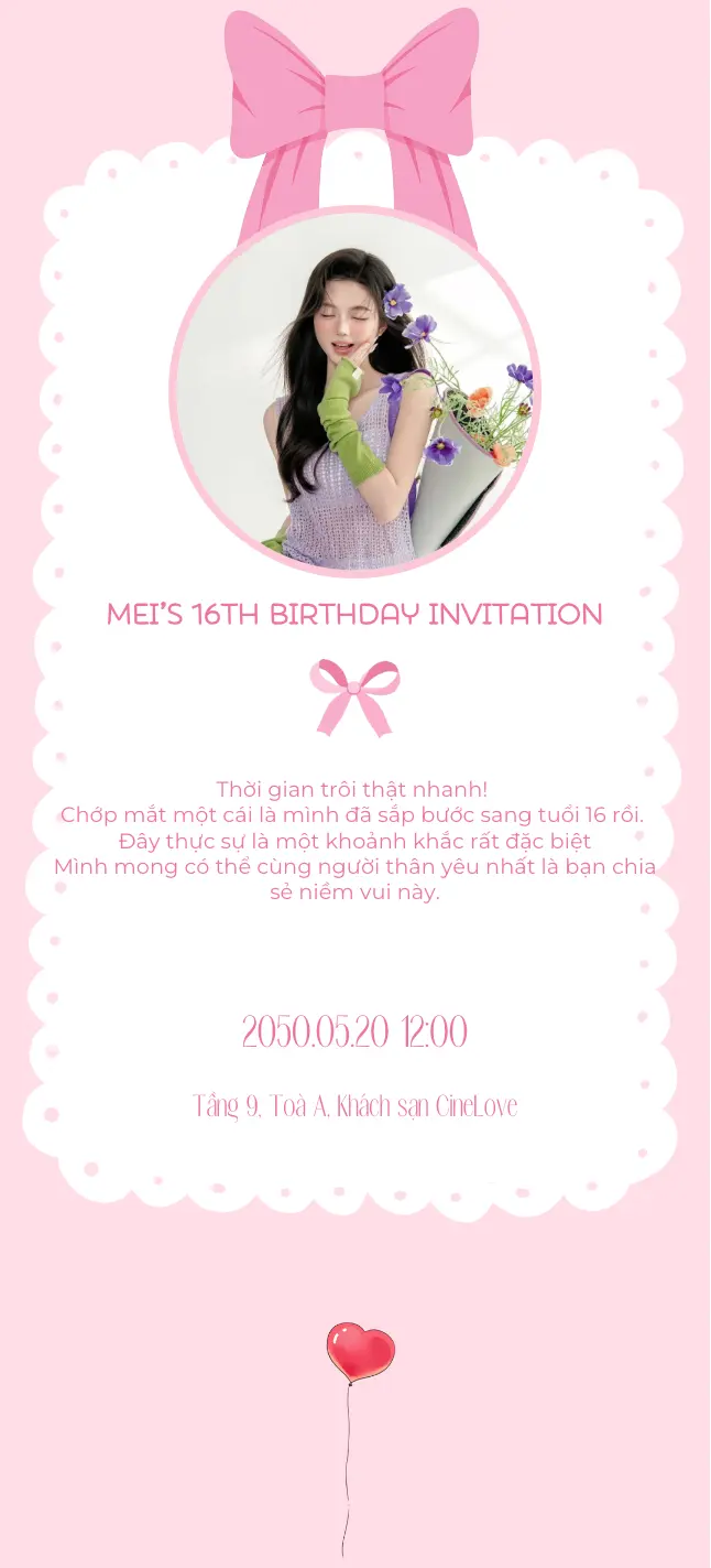 Thiệp sinh nhật online miễn phí - Thiệp sinh nhật 06 | Cinelove