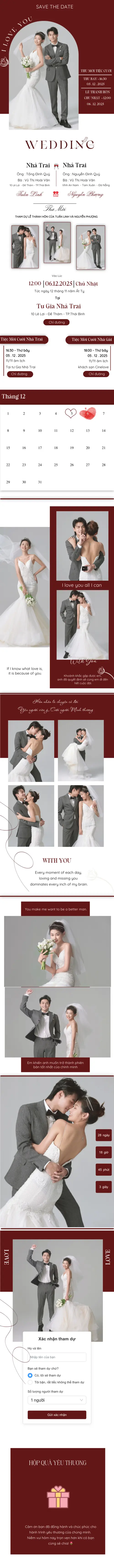 Thiệp cưới online miễn phí - thiệp cưới 46 | Cinelove